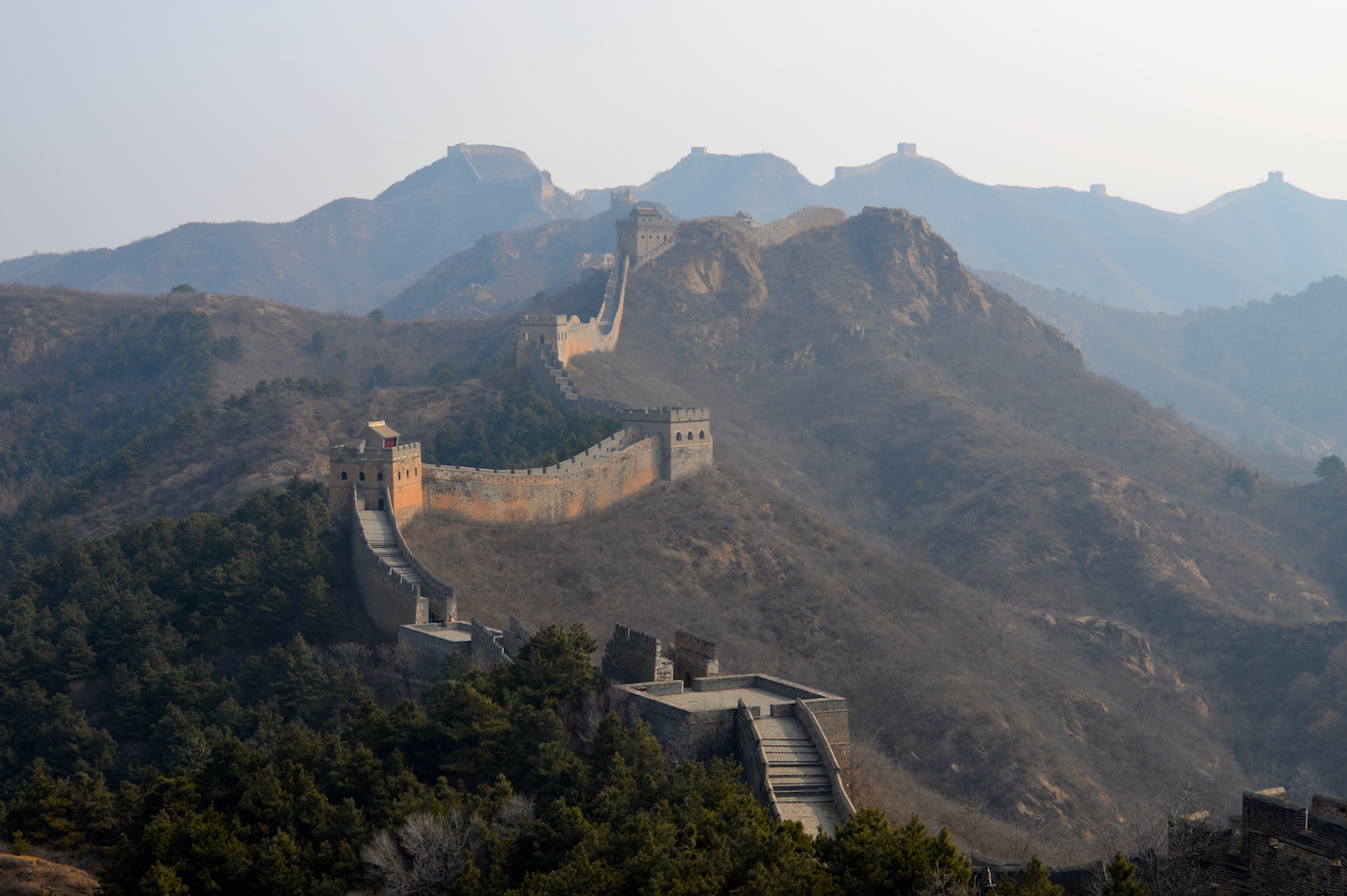 Great Wall of China at Jinshanling